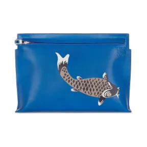 罗意威/Loewe Pesce T Pouch 手拿包 蓝色 1SM.87.K05