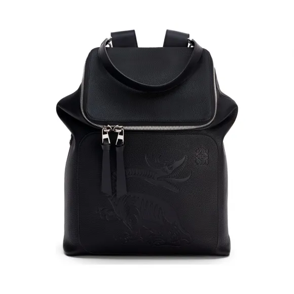 罗意威/Loewe Goya Dragon Backpack黑色 303.12.S53