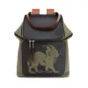罗意威/Loewe Goya Herald BackpackKhaki Green/Black 303.29.S53