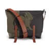 罗意威/Loewe Military Messenger Herald BagKhaki Green/Black 303.29AB24