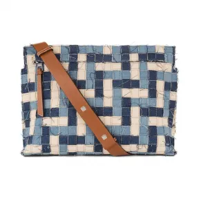 罗意威/Loewe T Messenger Bagblue multitone/tan 316.50.P37