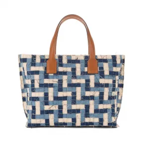 罗意威/Loewe T Tote Bagblue multitone/tan 316.50.P47
