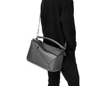 罗意威/Loewe Puzzle Large BagKhaki Green/Ochre 322.12WS19