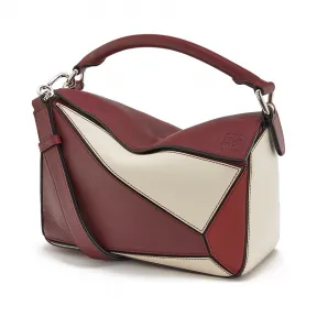 罗意威/Loewe Puzzle Small BagTan/Medium Pink 322.30OS21