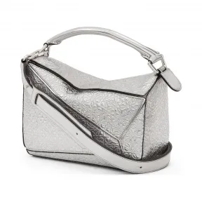 罗意威/Loewe Puzzle 小号手袋 银色 322.97EK79