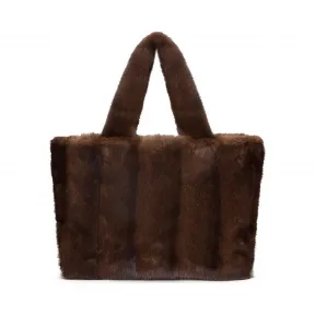 罗意威/Loewe Mink Tote Bag 黑棕色 326.13.P03