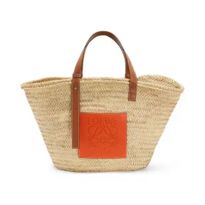 罗意威/Loewe Basket LargeNatural/Orange 327.02NS81