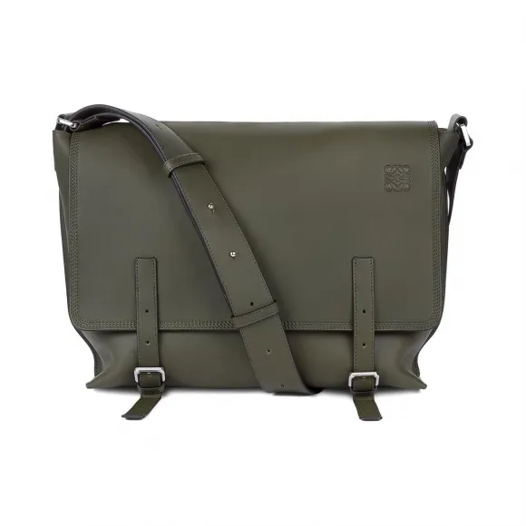 罗意威/Loewe Military Messenger BagKhaki Green 337.02.N62
