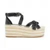 罗意威/Loewe Gate Wedge Espadrille黑色 453.10.355