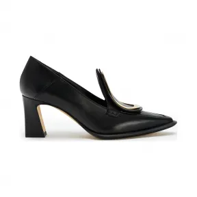 罗意威/Loewe Heel Loafer Drop 70黑色 453.10.626