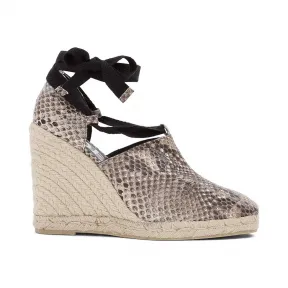 罗意威/Loewe Ribbon Wedge Espadrille White/natural 453.15.055