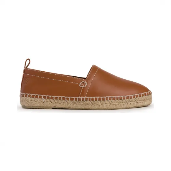 罗意威/Loewe Espadrille Contrast Stitching棕色 453.17.063