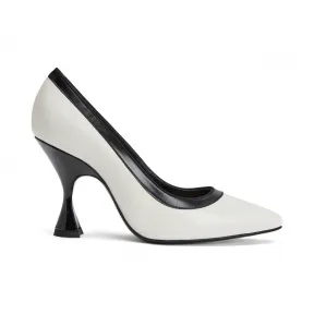 罗意威/Loewe Pump 90白色/黑色 453.29.645