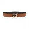罗意威/Loewe Anagram Belt 4Cm Adj/Rev海军蓝/黑色/金属灰 526.88.016