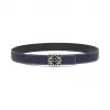 罗意威/Loewe Anagram Belt 3.2 CmNavy/Black/Old Palladium 528.12.014