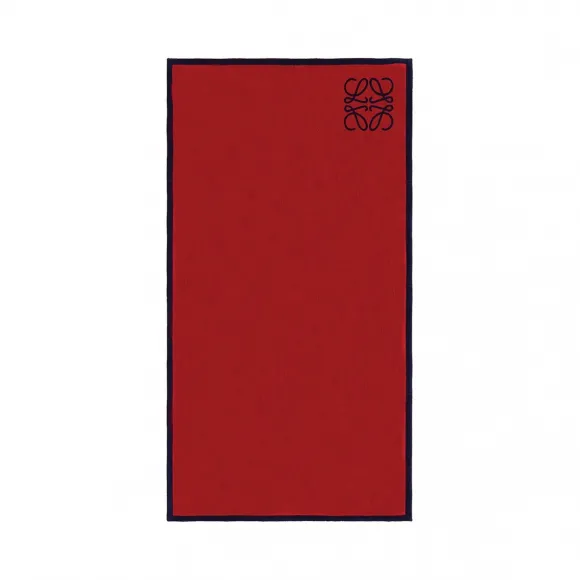 罗意威/Loewe Small Anagram Jacquard Towel蓝色/灰褐色 615.15.004