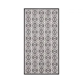 罗意威/Loewe Small Monograms Jacquard Towel米色/象牙白 615.15.005