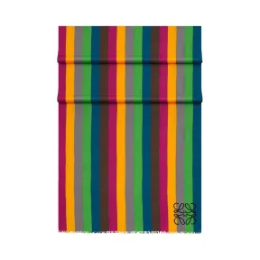 罗意威/Loewe Thin Rainbow Stripes Sha70x200 多色拼接 816.16.025