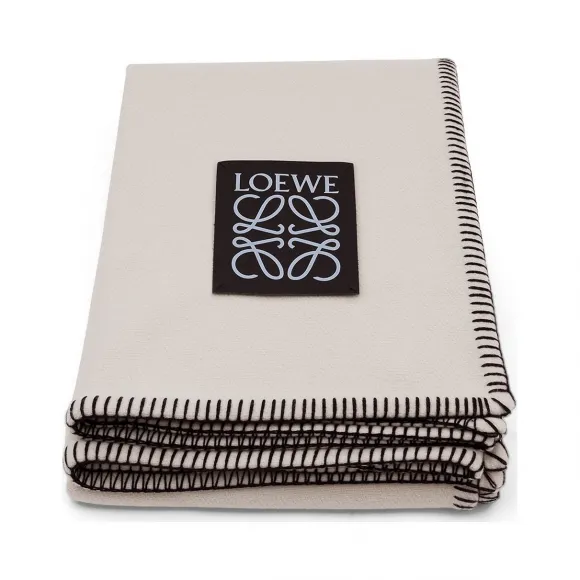 罗意威/Loewe 羊毛盖毯 乳白色 824.24.068