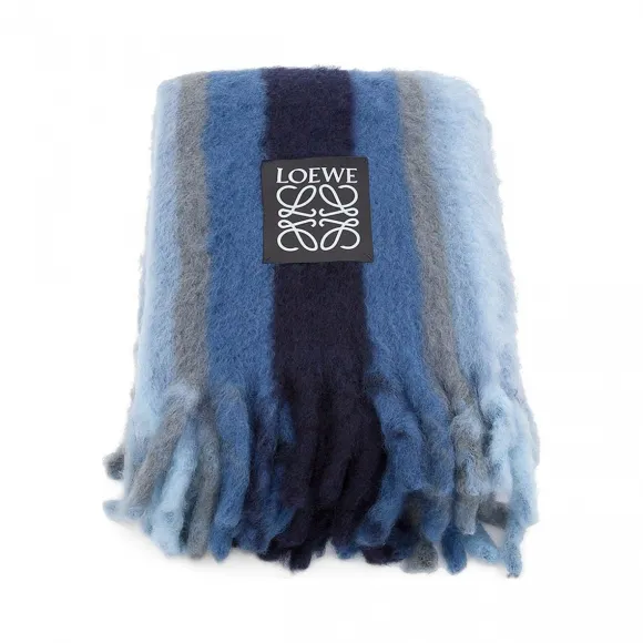 罗意威/Loewe 马海毛毯盖 灰褐色 824.24.073