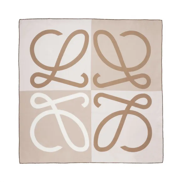 罗意威/Loewe 90x90 丝巾 海军蓝 824.24.098