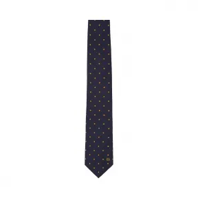罗意威/Loewe 7Cm Dots Jacquard Tie蓝色/粉色 825.50.003