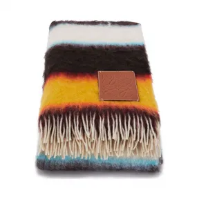 罗意威/Loewe 125X180 Mohair Blanket StripesMulticolor 910.10.069