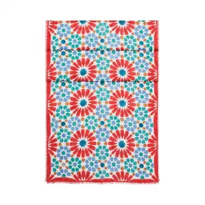 罗意威/Loewe Alandalus方巾 70x200 黑色/湖蓝色 915.15.124