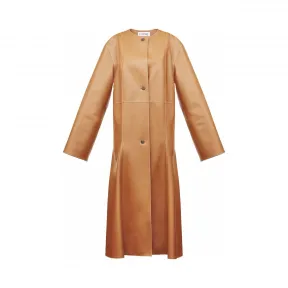 罗意威/Loewe Oversize Long Coat 棕褐色 D1261220UR