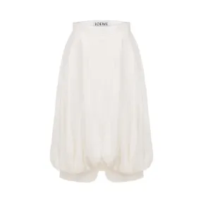 罗意威/Loewe Balloon Skirt白色 D2175031FA