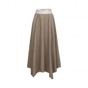 罗意威/Loewe Skirt Raw Edge Hem沙色 D2175260FA