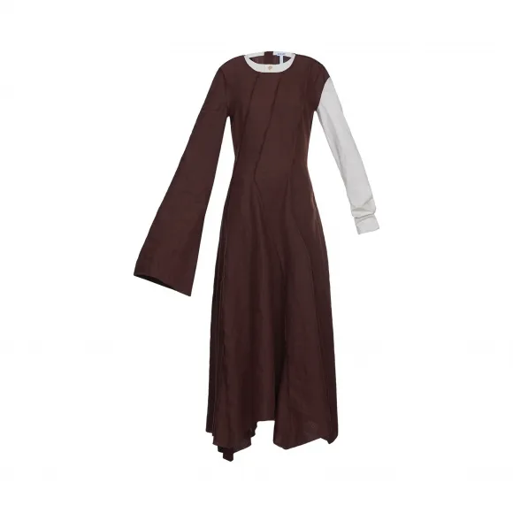 罗意威/Loewe Long Sleeve Panel Dress赤褐色 D2176210FA