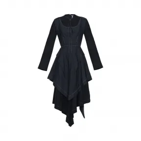 罗意威/Loewe Dress Contrast Stitching黑色 D2176230FA