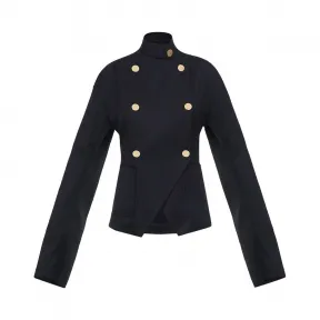 罗意威/Loewe Db Gold Button Jacket黑色 D2177010PA