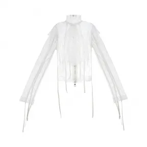 罗意威/Loewe Lace Top白色 D2179100FA