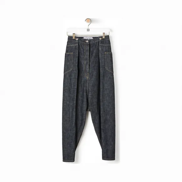 罗意威/Loewe Oversize Jeans单宁蓝 D2292140IB