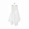 罗意威/Loewe Knit & Popeline Skirt白色 D2295000FA