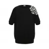 罗意威/Loewe Snaps Shoulder Knitwear Top 黑色 D3169610SM