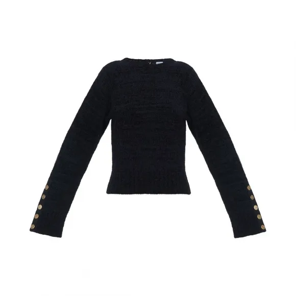 罗意威/Loewe Button Back Sweater黑色 D3179240VO