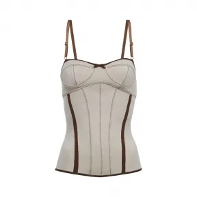罗意威/Loewe Corset TopOff-White D3179320SY