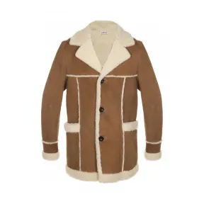 罗意威/Loewe 羊毛领大衣 太妃糖色 H1261183ME