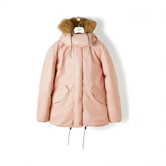 罗意威/Loewe Leather Parka粉色 H1291970CL