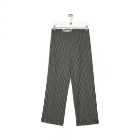 罗意威/Loewe Cuffed Stripe Trousers灰色 H2102140DF