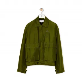 罗意威/Loewe Patch Pocket JacketKhaki Green H2108221DF