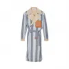 罗意威/Loewe Coat Stripes Contrasted Collar蓝色/白色 H2171090PA