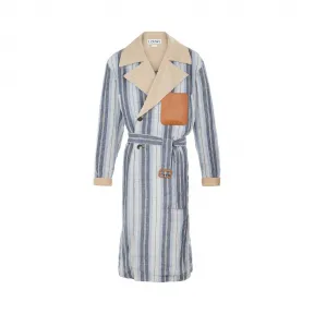 罗意威/Loewe Coat Stripes Contrasted Collar蓝色/白色 H2171090PA