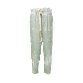罗意威/Loewe Trousers Boat Jacquardsea-water green H2172300PA