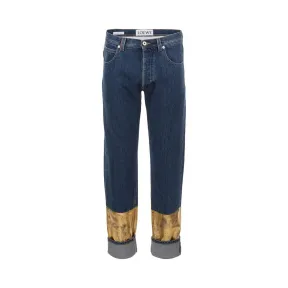 罗意威/Loewe Jeans Gold Hem靛蓝色 H2172370IB