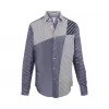 罗意威/Loewe Shirt Patchwork StripesNavy/White H2179050CG