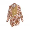 罗意威/Loewe Asymmetric Shirt Inca Print白色/多色 H2179701GA